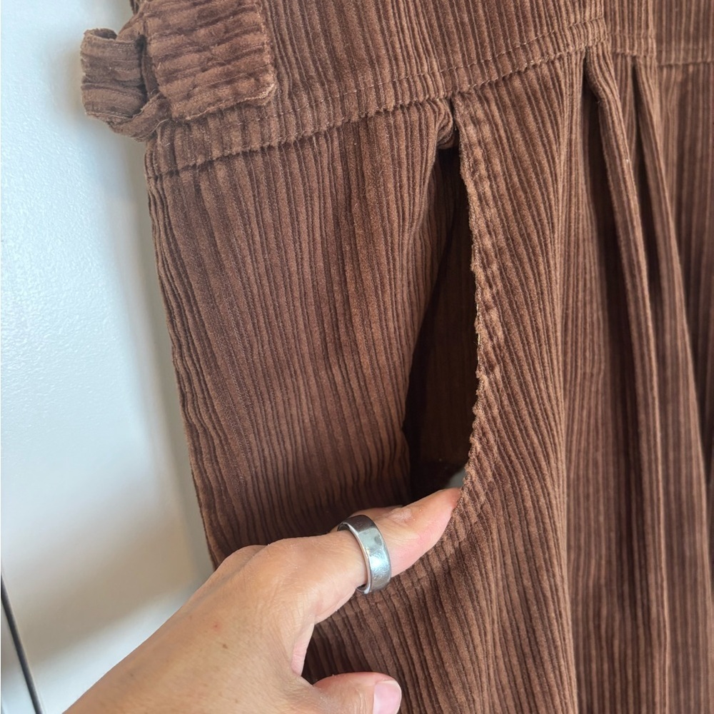 Vintage Erika Brown Corduroy Jumper Dress Pinafore Plus Size 2X - Picture 11 of 11
